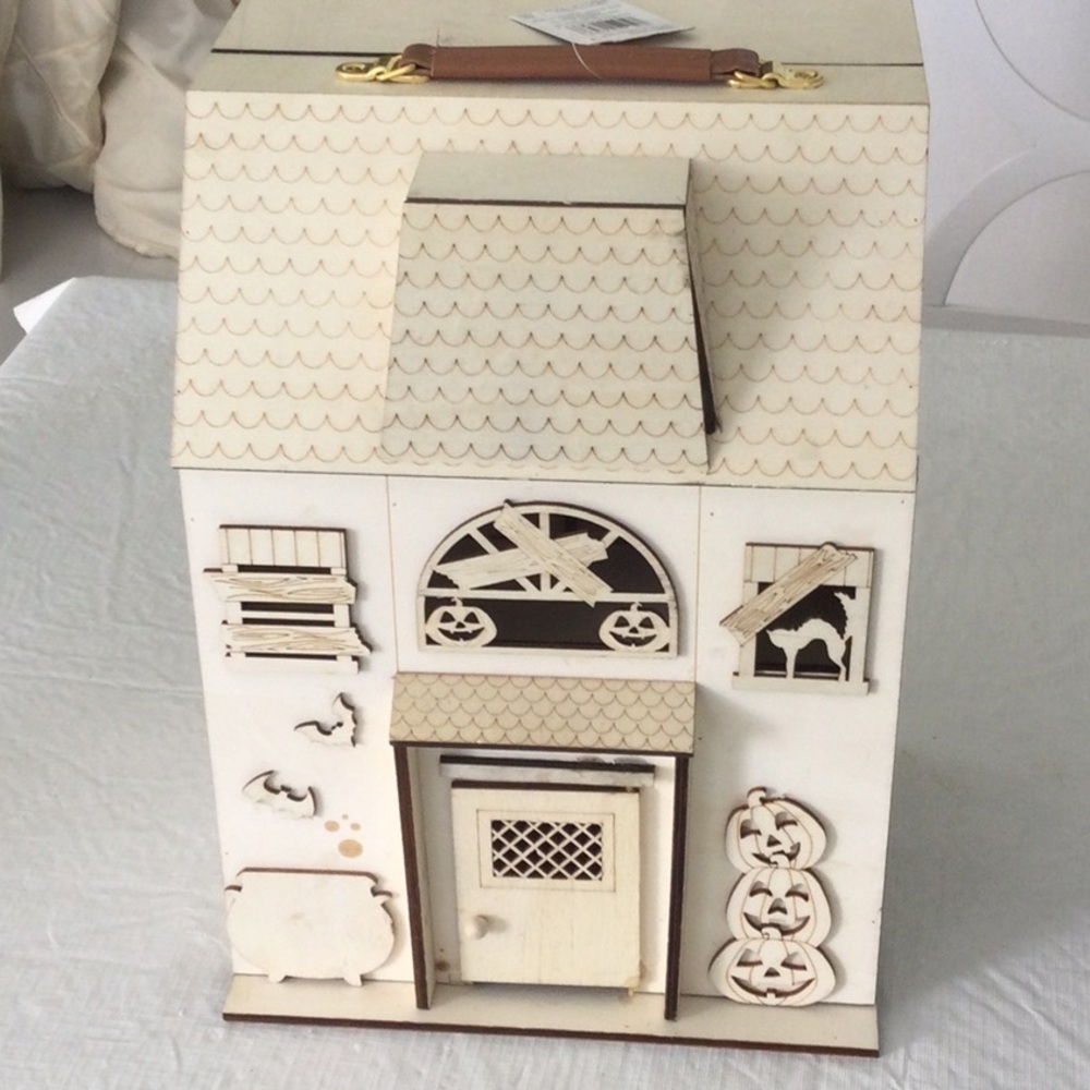 Halloween Themed Wooden Dollhouse